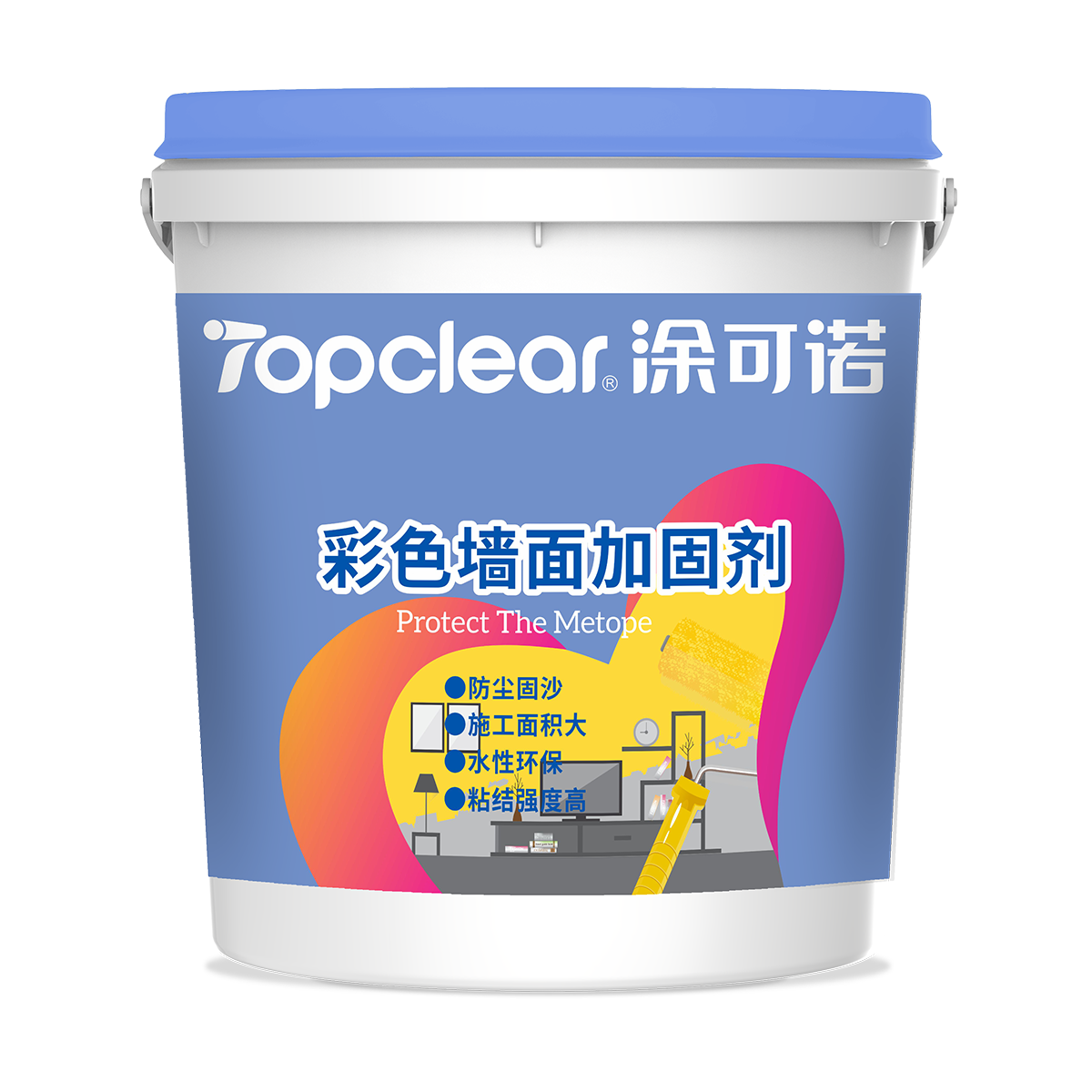 涂可诺彩色墙面加固剂（透明）