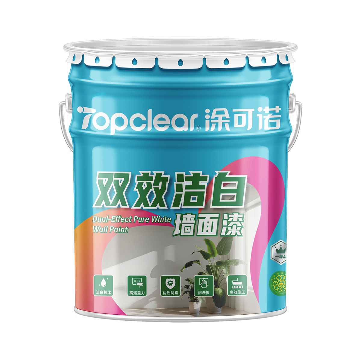 涂可诺双效洁白墙面漆